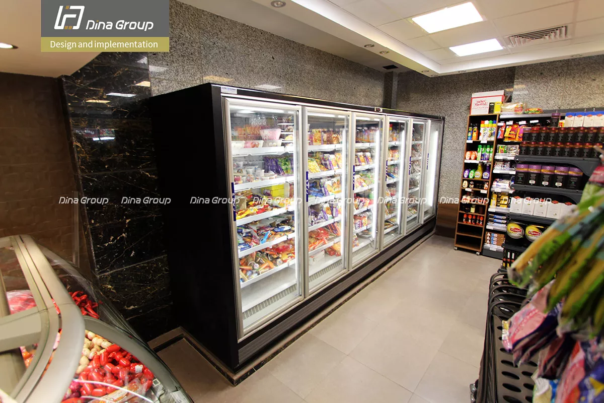 Zima supermarket interior design and shopfitting and equipment