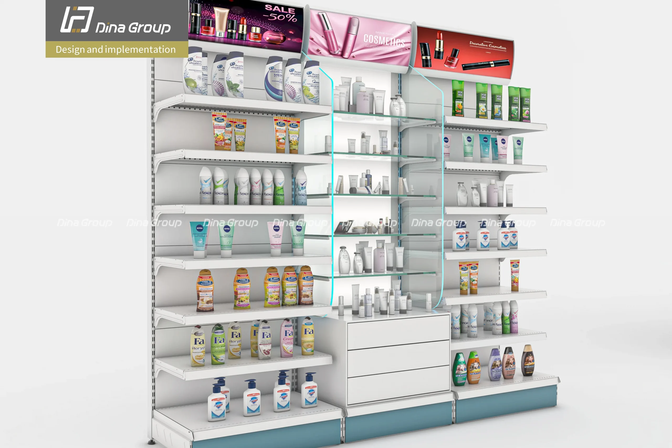 pharmacy shelving system design and equipment