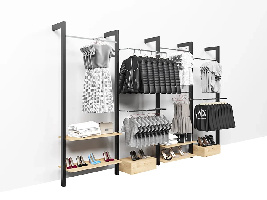 Clothing-Shelves - Store Design and implementation - Turnkey Solutions