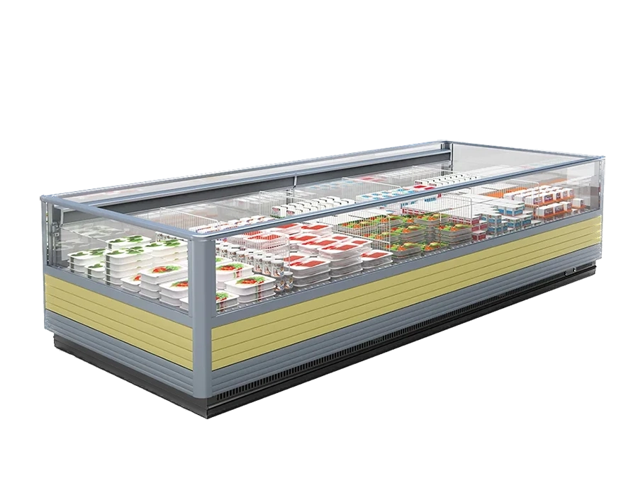 Island Freezer for supermarket - Store Design and implementation - Turnkey Solutions