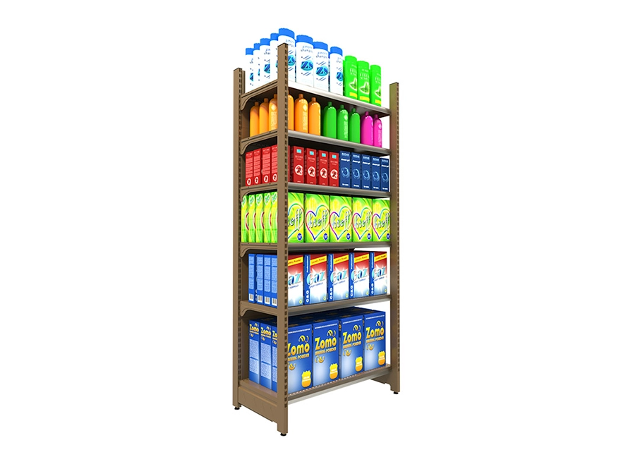 Wall Unit With Front Upright - Supermarket Wall Rack