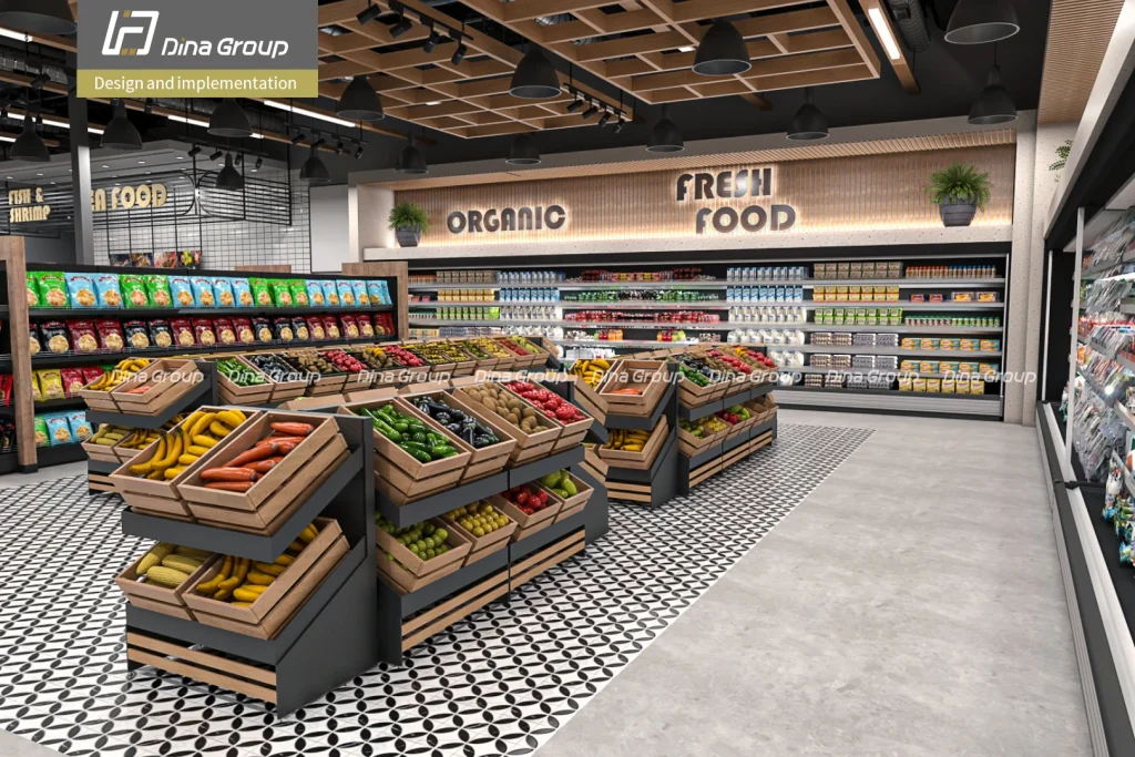 grocery 3d design canada- supermarket layout
