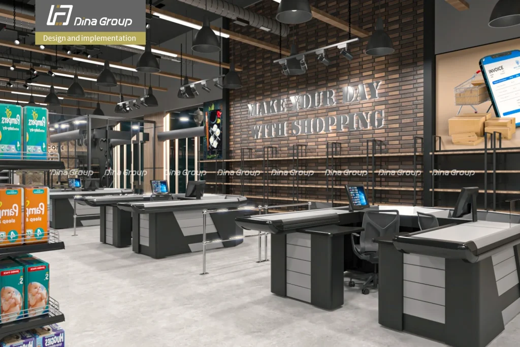grocery 3d design canada- supermarket layout