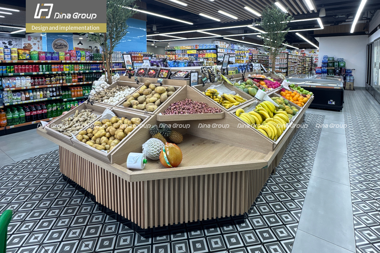 aria supermarket design and build