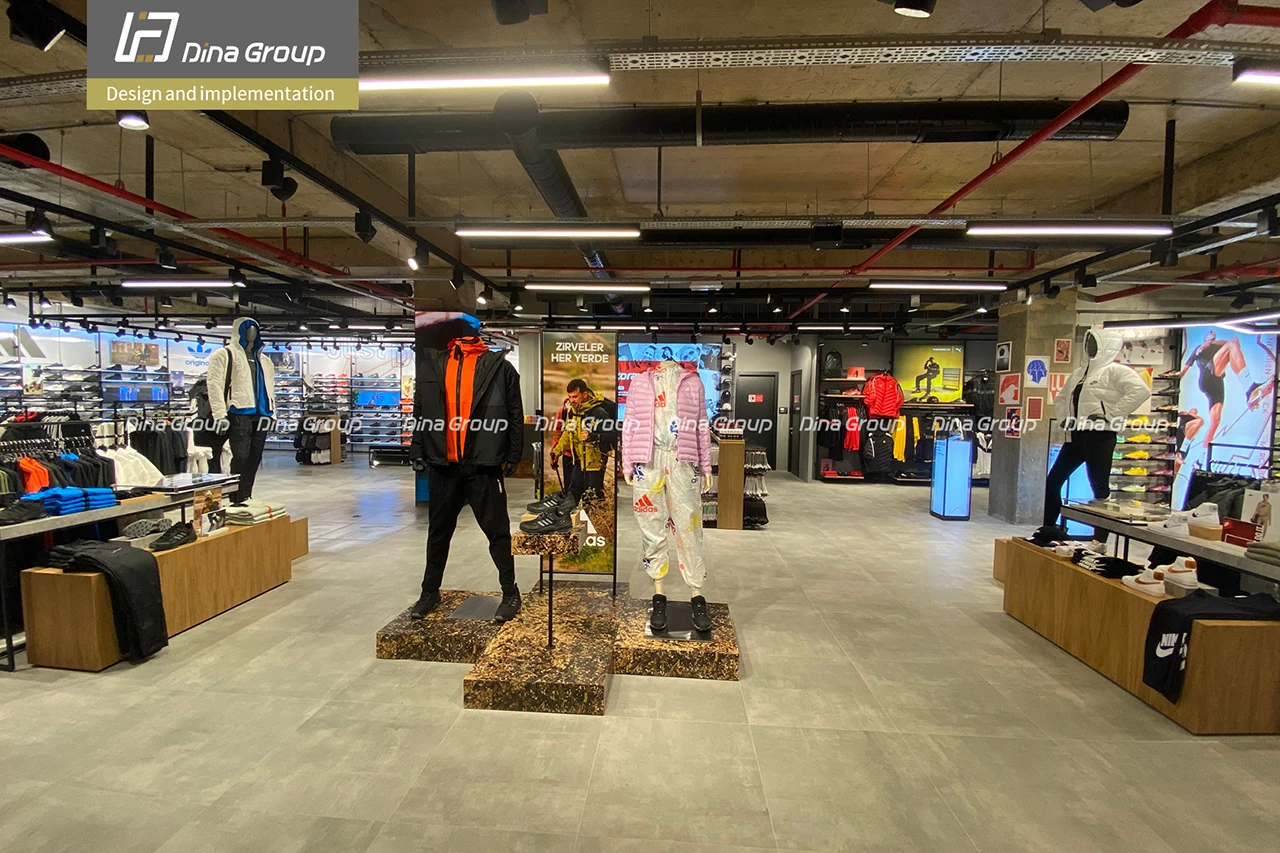 تنفيذ متجر أزياء – أعمال أسقف