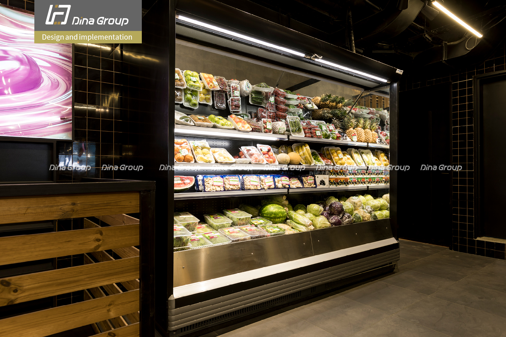 ثلاجات مالتي ديك لقسم الخضار والفواكه